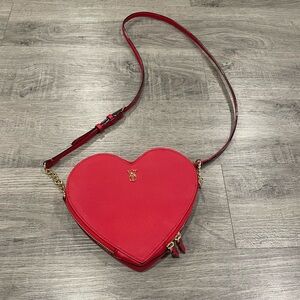 Victoria's Secret Red Heart Crossbody Bag